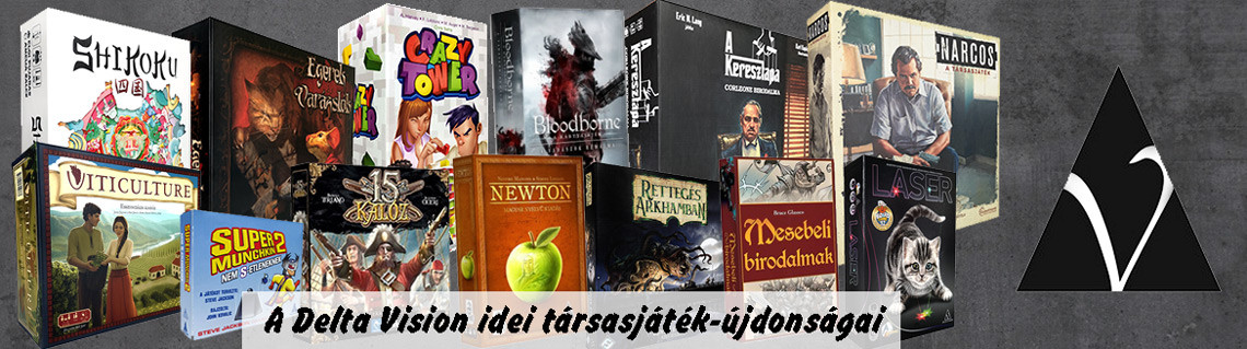 Delta Vision kiadó társasjátékok, újdonságok