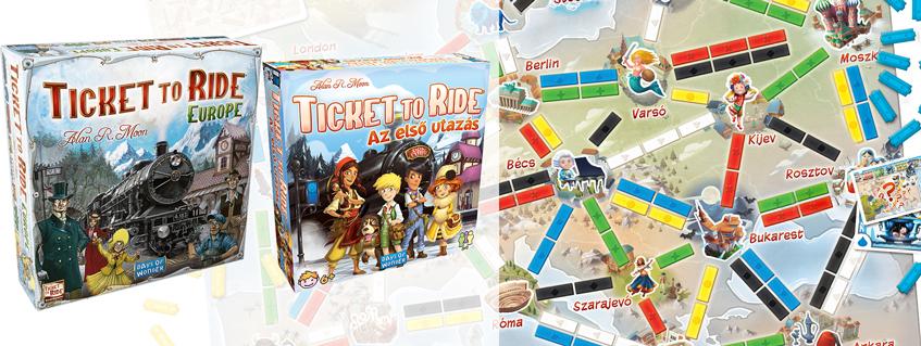 Ticket to ride Társasjáték gyerekeknek és felnőtteknek Ticket to ride Társasjáték gyerekeknek és felnőtteknek