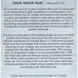 VIP-puzzle: Lock-block burr