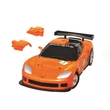 3D Puzzle - Chevrolet Corvette C6R -narancssárga