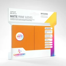 GameGenic Matte Prime Sleeves, narancs - 66x91mm (100 db/csomag)