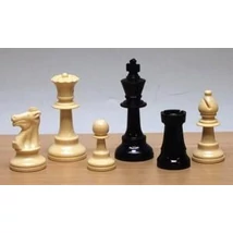 Sakkfigura készlet súlyozott, 93 mm, műanyag, Staunton 6 - 650411 Sakkfigura készlet súlyozott, 93 mm, műanyag, Staunton 6 - 650411