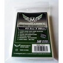 Mayday premium kártyavédő (sleeve) - 63,5*88 mm (50 db/csomag) Mayday premium kártyavédő (sleeve) - 63,5*88 mm (50 db/csomag)