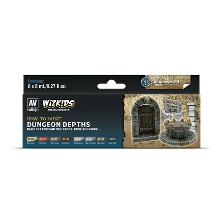 Wizkids Premium set by Vallejo: Dungeon Depths festékszett