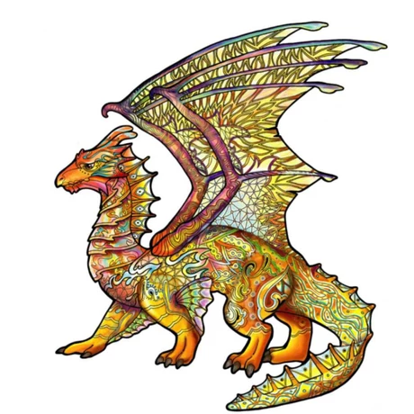 Fa puzzle – Sárkány (FSC-wood)