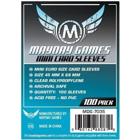 Mayday mini EU kártyavédő (sleeve) - 45*68 mm (100 db/csomag)