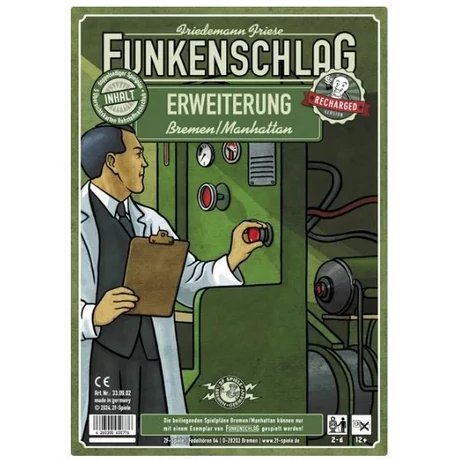 Funkenschlag (Power Grid) 15. kiegészítő - Bréma/Manhattan (Recharged)