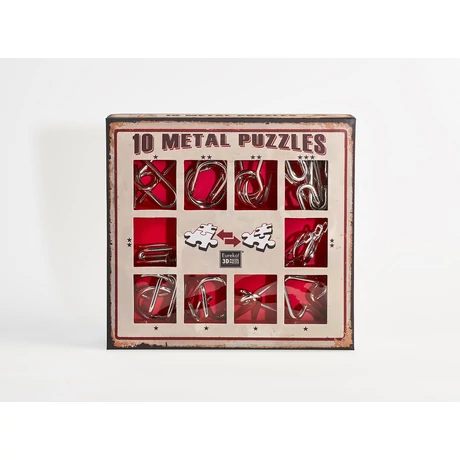 10 Metal Puzzle Set - piros *-*** 10 Metal Puzzle Set - piros *-***